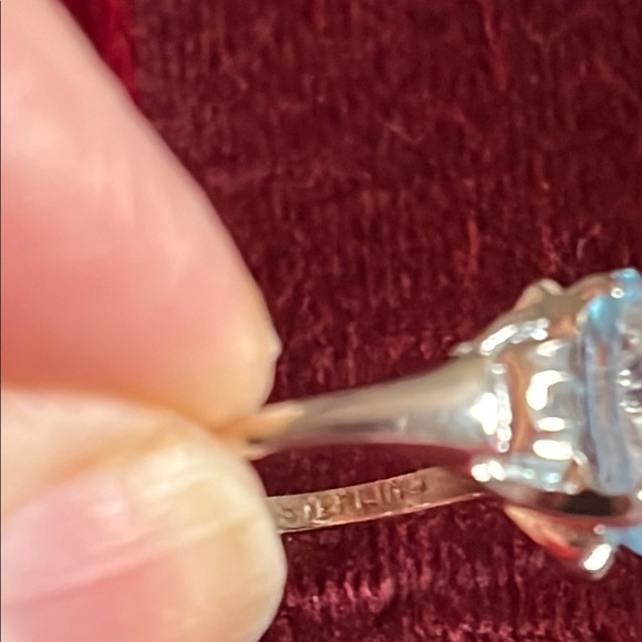 NWOT Blue Topaz and sterling Ring 5 - Picture 3 of 5